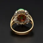 18ct Gold Jade and Diamond Ring
