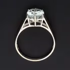 Gold Aquamarine Ring