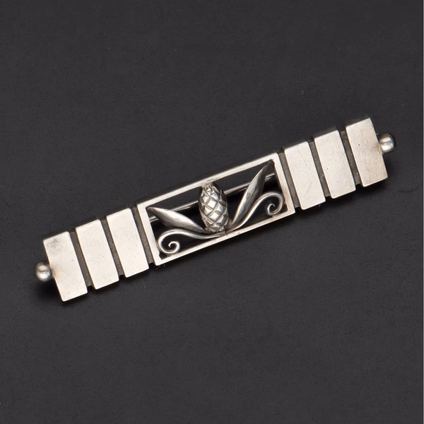 Georg Jensen Pine Cone Bar Brooch