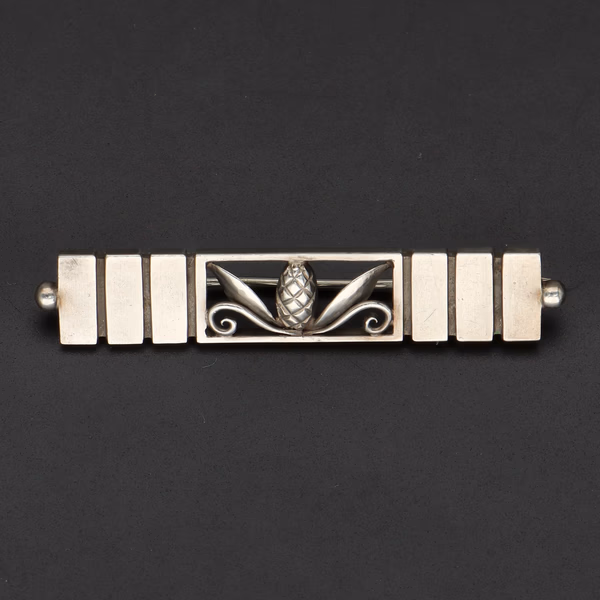 Georg Jensen Pine Cone Bar Brooch