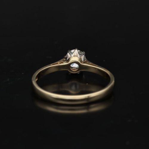 14k Gold Solitaire Diamond Ring image-5