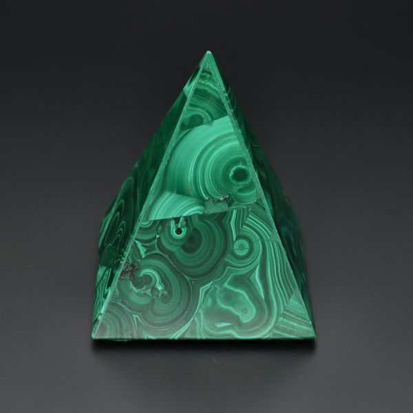 Green Malachite Pyramid Desk Ornament