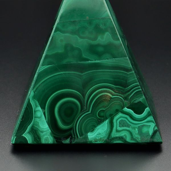 Green Malachite Pyramid Desk Ornament