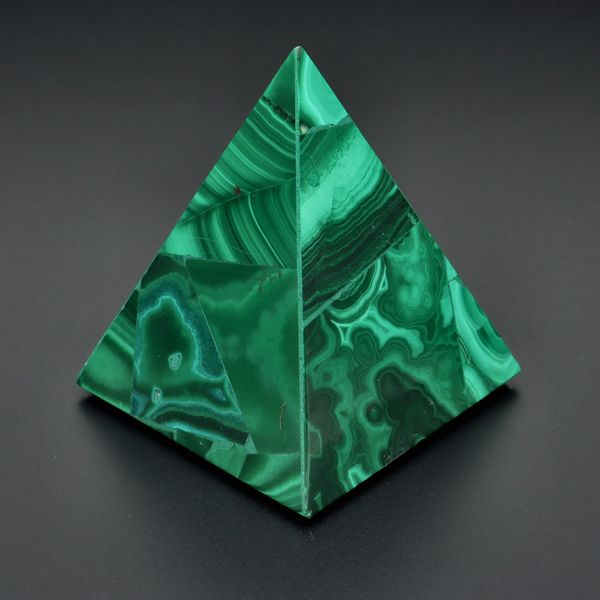 Green Malachite Pyramid Desk Ornament