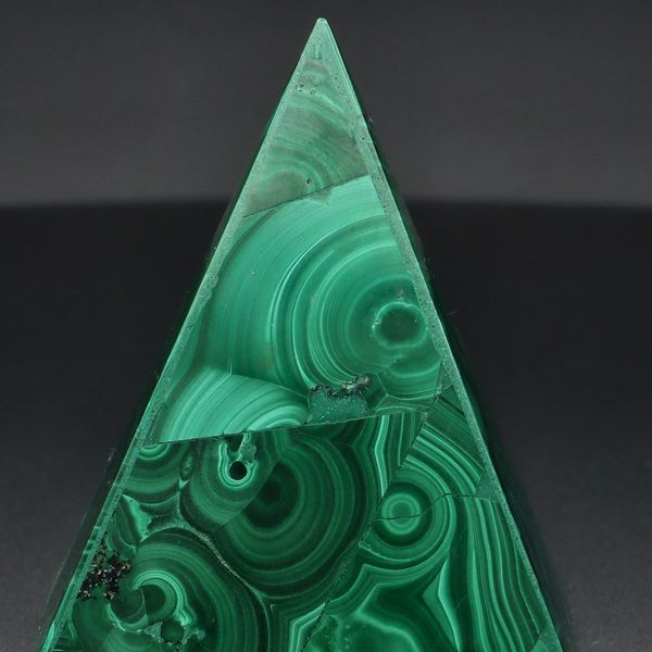 Green Malachite Pyramid Desk Ornament