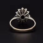 18ct White Gold Sapphire & Diamond Ring