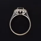 18ct White Gold Sapphire & Diamond Ring