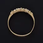 9ct Yellow Gold Emerald & Diamond Ring
