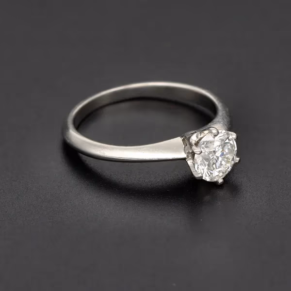 Platinum “Rox” 1/2 Carat Solitaire Diamond Ring