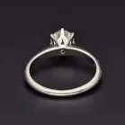 Platinum “Rox” 1/2 Carat Solitaire Diamond Ring