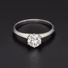 Platinum “Rox” 1/2 Carat Solitaire Diamond Ring