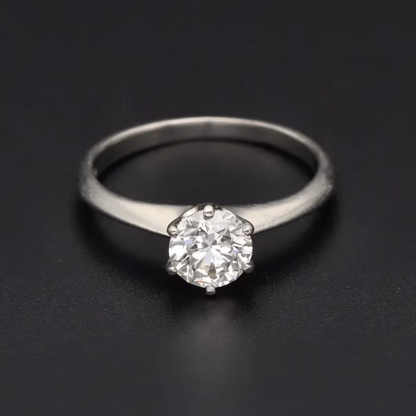 Platinum “Rox” 1/2 Carat Solitaire Diamond Ring
