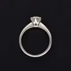 Platinum “Rox” 1/2 Carat Solitaire Diamond Ring