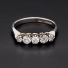 18ct White Gold Graduated Five Stone Diamond Ring