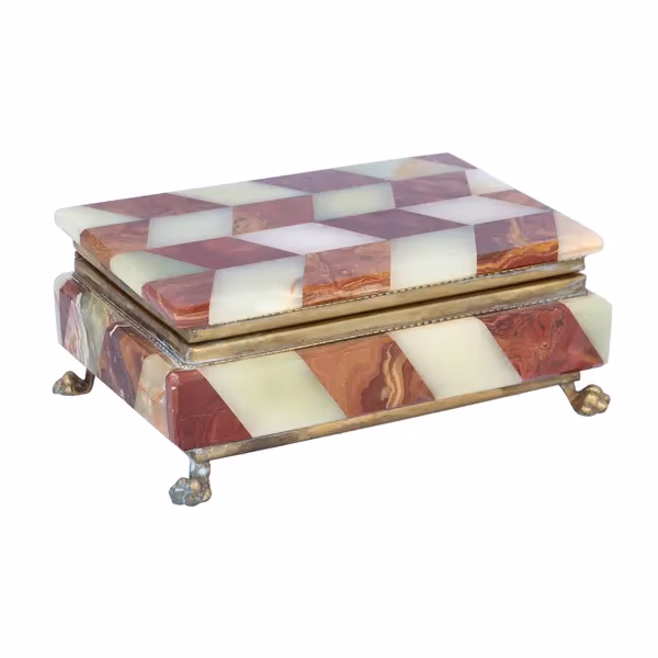 Vintage Onyx Jewel Box