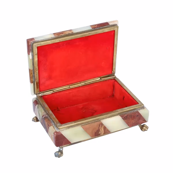 Vintage Onyx Jewel Box