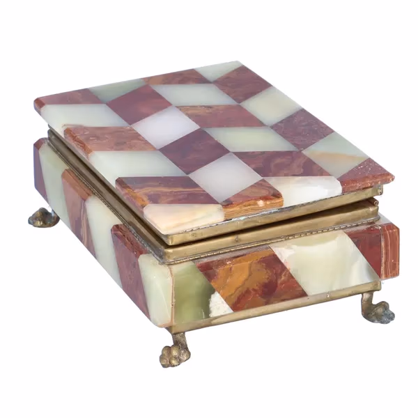 Vintage Onyx Jewel Box