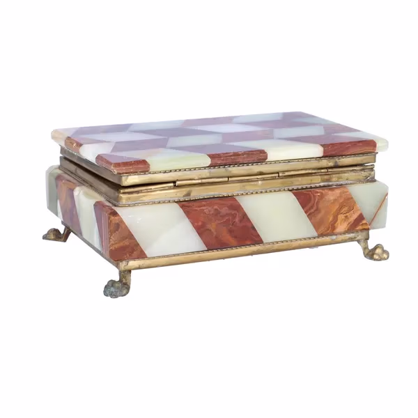 Vintage Onyx Jewel Box