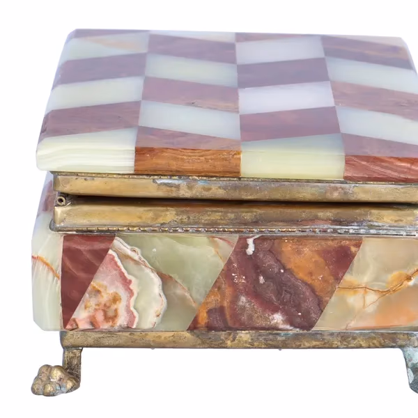 Vintage Onyx Jewel Box