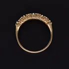 Retro - Vintage Gold Emerald Diamond Ring