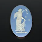 Edwardian 9ct Gold Wedgwood Brooch