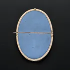 Edwardian 9ct Gold Wedgwood Brooch