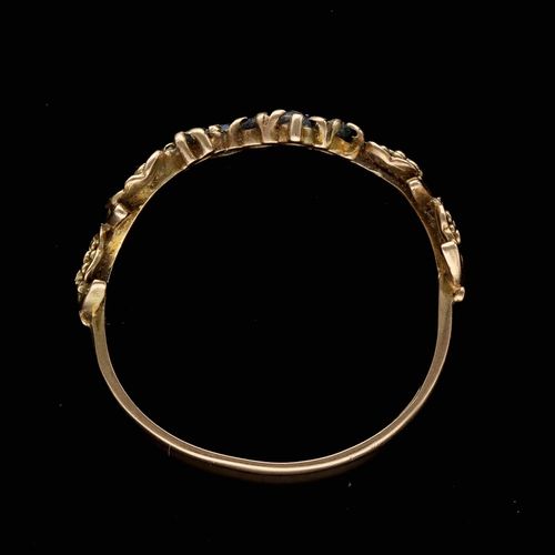Retro Gold Sapphire Ring. Birmingham 1979 image-6