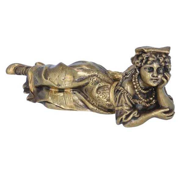 Quality Gilt Cast Bronze Figure of a Maiden Girl