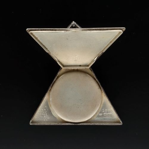 Silver Masonic Pocket Watch image-5