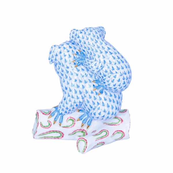 Herend Blue Fishnet Koala Figurine