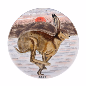 Moorcroft’s Cobridge Stoneware Running Hare Plate
