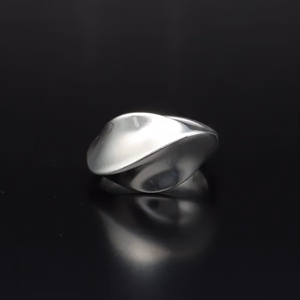 Modernist Danish Georg Jensen Sterling Silver Ring