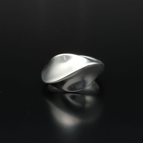 Modernist Danish Georg Jensen Sterling Silver Ring image-3