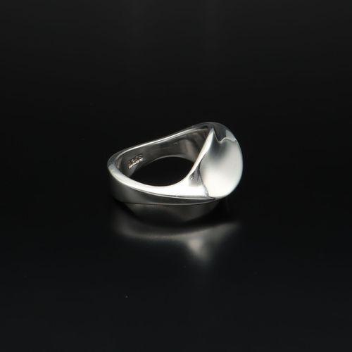 Modernist Danish Georg Jensen Sterling Silver Ring image-2