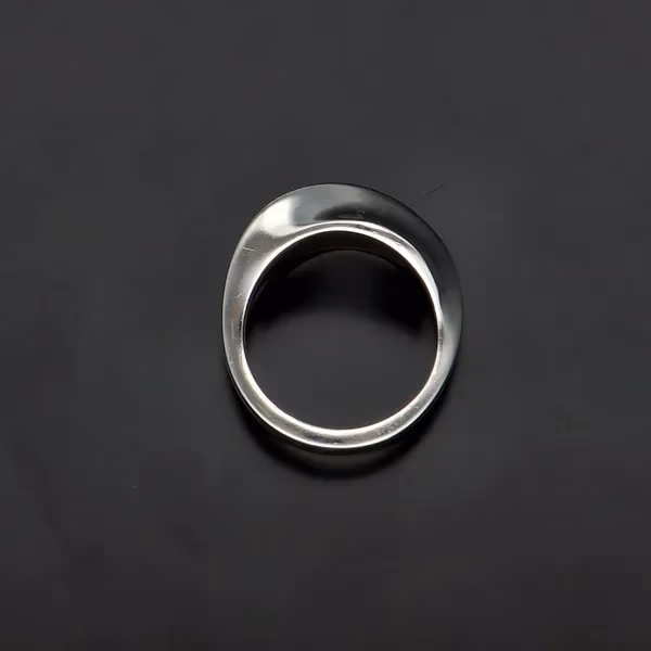 Modernist Danish Georg Jensen Sterling Silver Ring