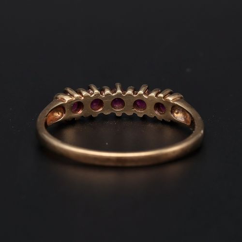 1950s 9ct Gold Ruby Ring image-4