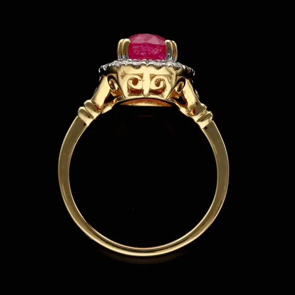 18ct Gold Ruby and Diamond Ring