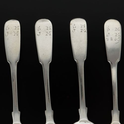 Four George III Silver Teaspoons image-2
