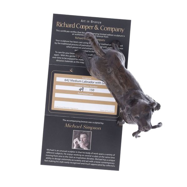 Limited Edition Foundry Cast Bronze Dog Figurine