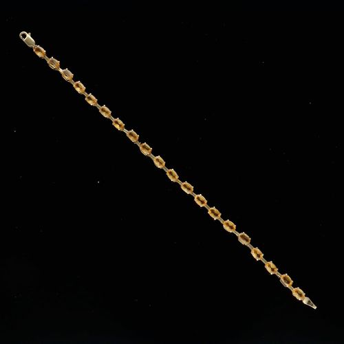 Gold Citrine Bracelet. Birmingham 1998 image-1