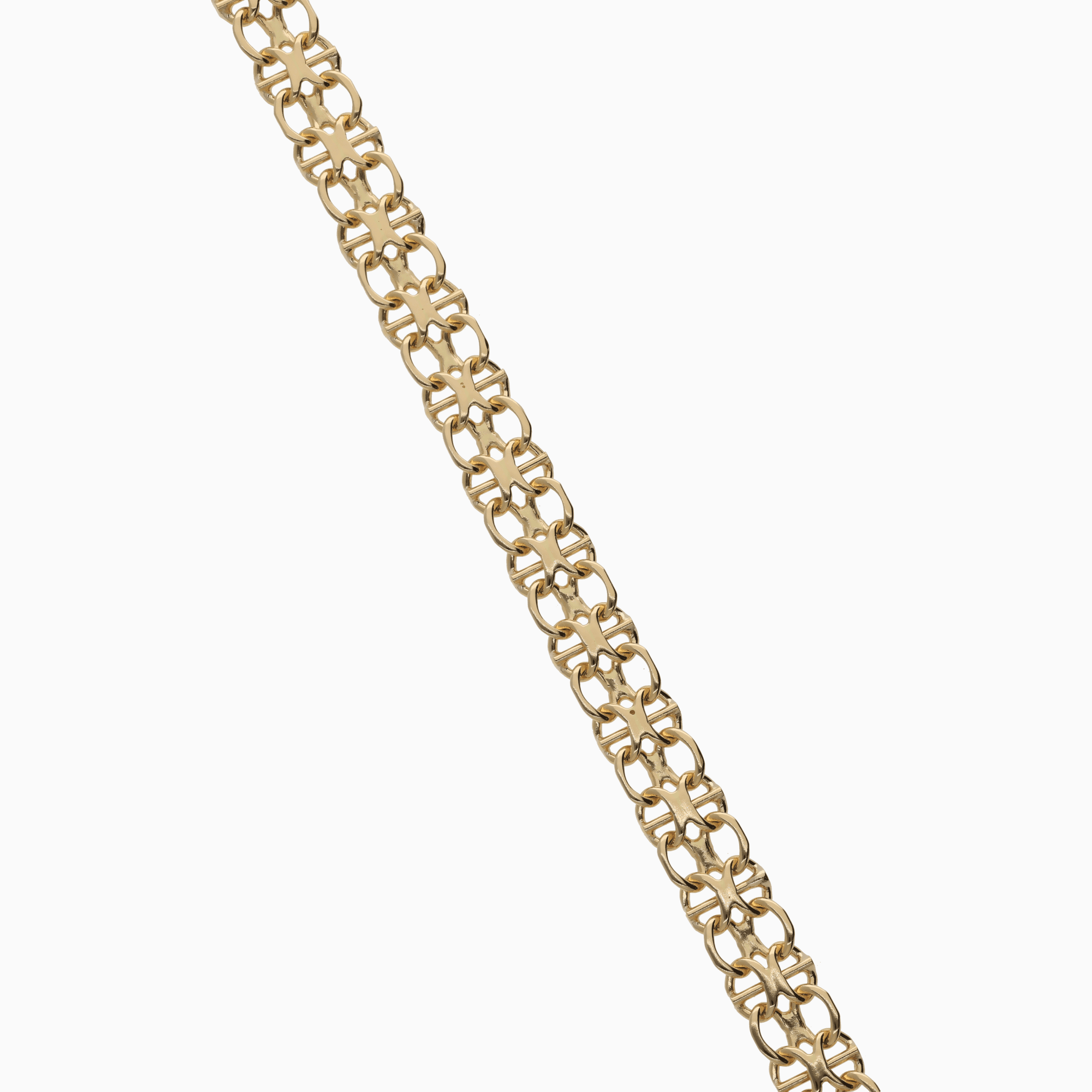 X-länk armband med stav 9,21g 18K guld