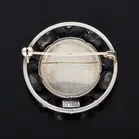 Niels Erik Silver and Amber Brooch