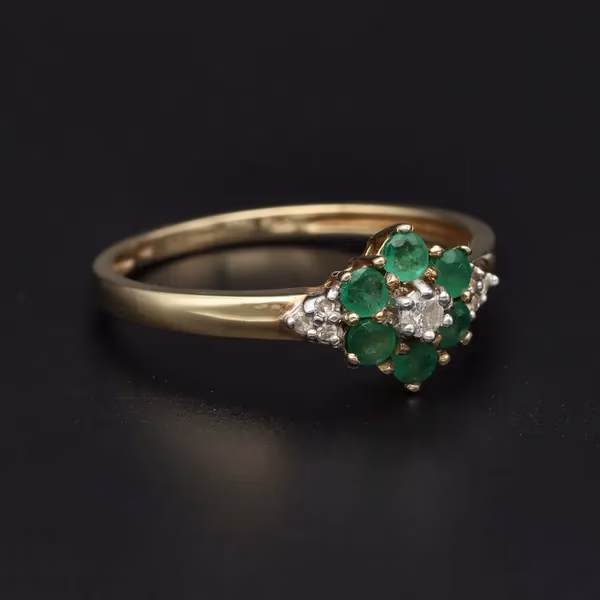 Emerald Diamond Ring