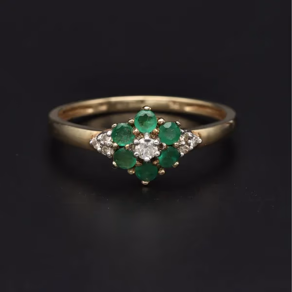 Emerald Diamond Ring