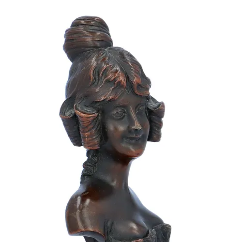 Art Nouveau Bronze Bust Bronzes Hemswell Antique Centres