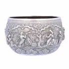 19th Century Burmese Silver Thabeik Bowl