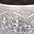 19th Century Burmese Silver Thabeik Bowl