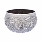 19th Century Burmese Silver Thabeik Bowl
