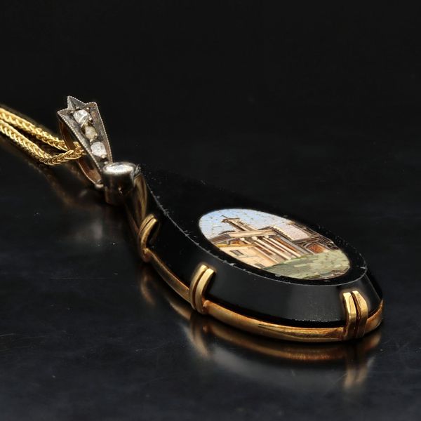 Onyx Micro Mosaic Pendant