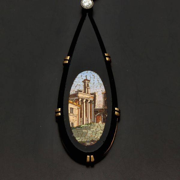 Onyx Micro Mosaic Pendant